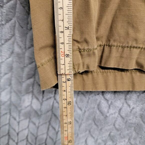 Levi's Cargo Shorts Mens Size 38 Brown Tan Cotton Ripstop Pockets White Tab Logo - Picture 6 of 9